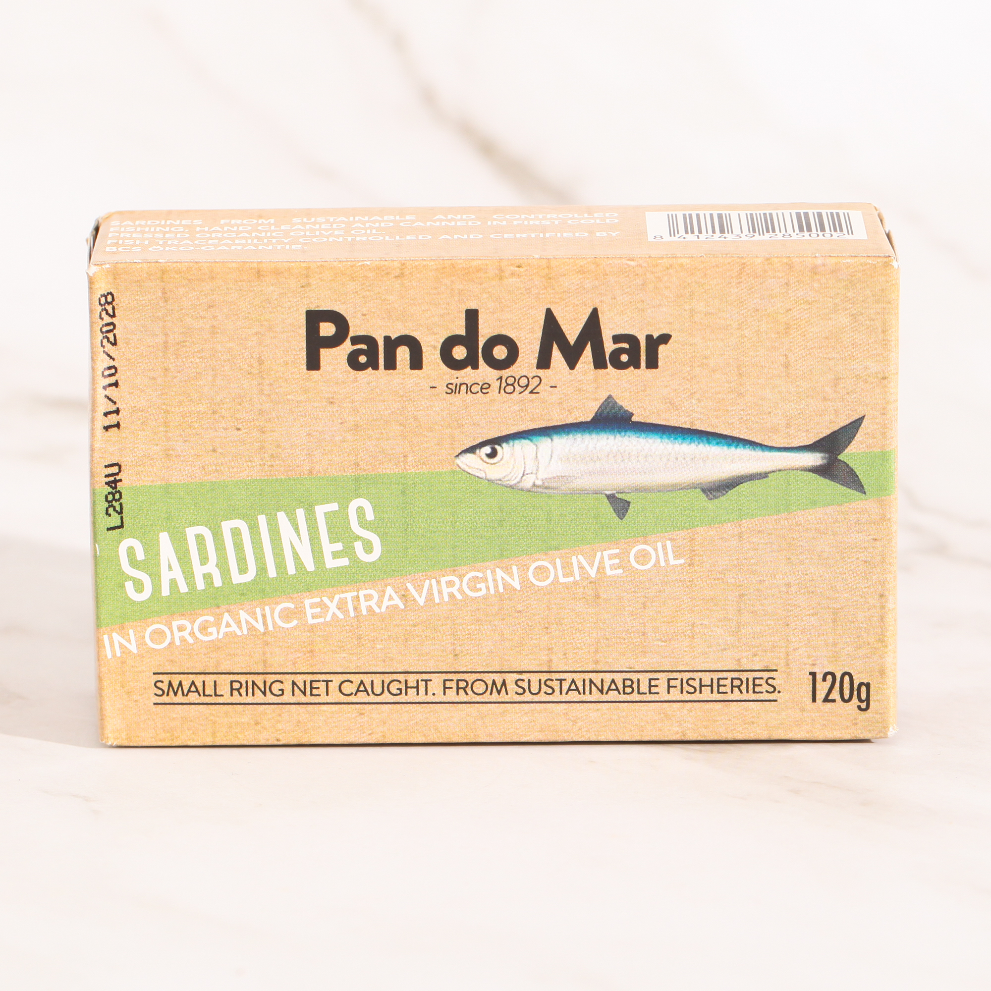 Sardines in Organic Olive Oil - Pan do Mar